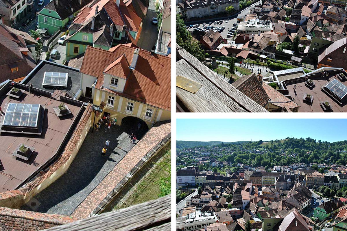 Above the roofs of Sighisoara